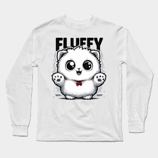 Meet Fluffy Kitten Long Sleeve T-Shirt